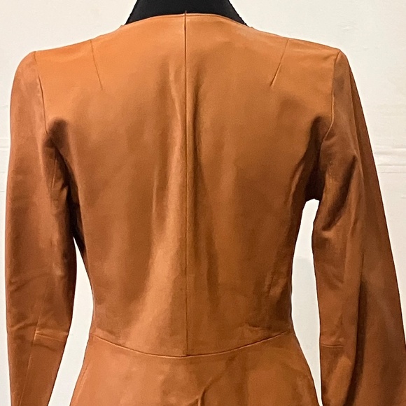 Banana Republic Camel Brown Leather Jacket - Picture 3 of 10